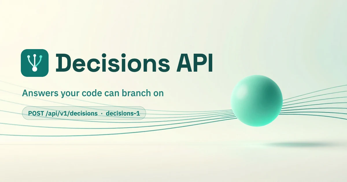 Image associated with Decisions API